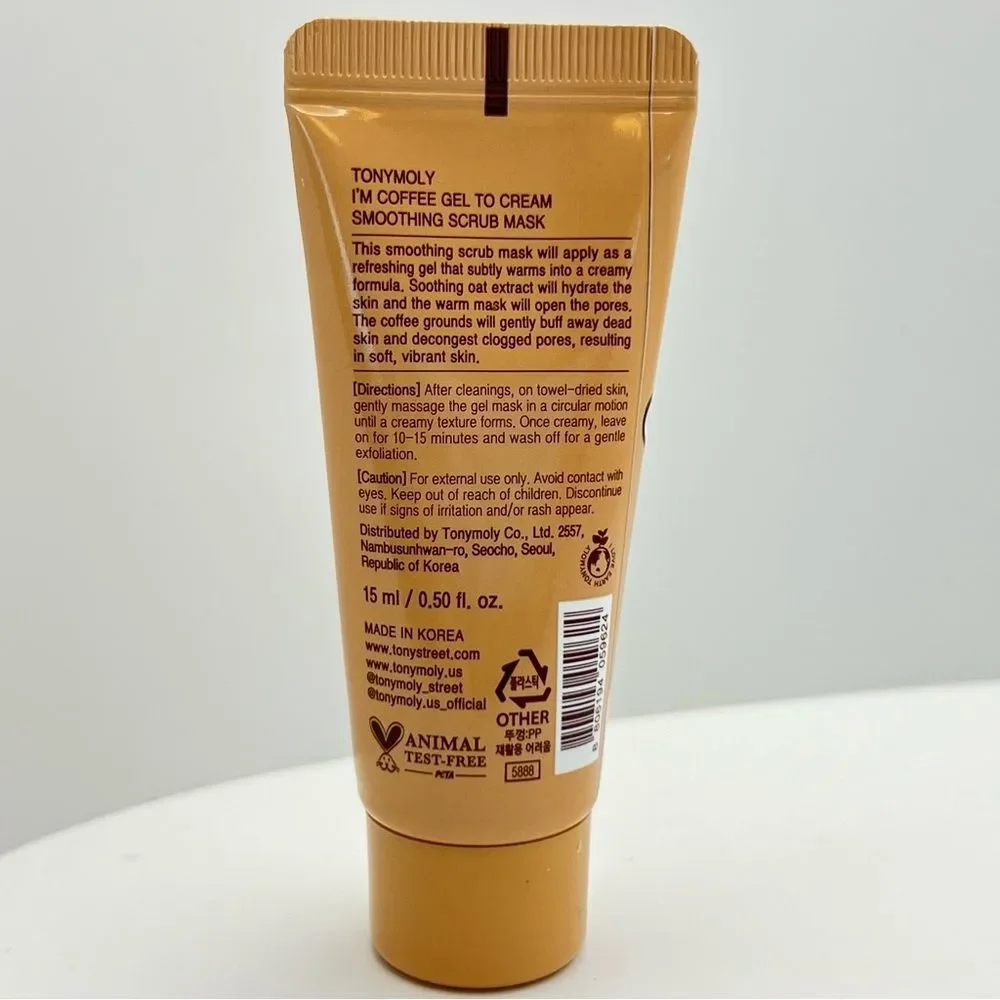 🦋$2 ~ Tonymoly I'm Coffee Gel To Cream Smoothing Scrub Mask ~ NEW